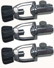 Deluxe Scuba Yoke Filler with Bleed for Scuba Tank Filling Lot of 3