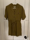 Madewell Belted Safari Romper Size XS Distant Olive — photo 10