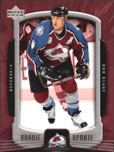 2005-06 Upper Deck Rookie Update Colorado Avalanche Hockey Card #27 Rob Blake - Picture 1 of 2