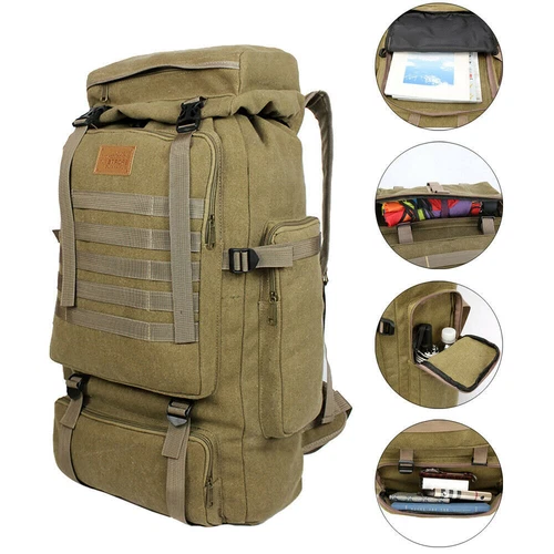 70L Outdoor Wandern Militär Taktischer Rucksack Backpack Camping Trekking Tasche - Bild 10 von 32