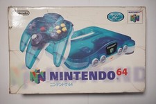 Nintendo 64 Console boxed Clear White Blue Color Japan N64 system US Seller