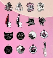 lot 160pcs cartoon Anime black cats mix   Metal Charm Pendant DIY Jewelry Making