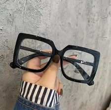 1920s Artistic Retro Style Women Glasses Large Frame Anti Blue Light Fashionable