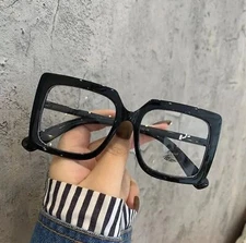 1920s Artistic Retro Style Women Glasses Large Frame Anti Blue Light Fashionable