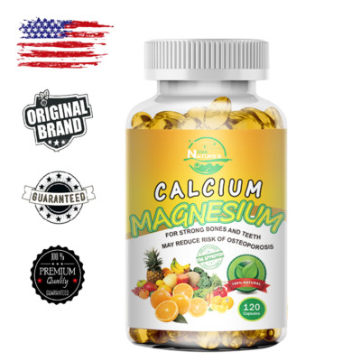 Calcium Magnesium Zinc + Vitamin D3 - Strong for Bone Health Muscle Improvement