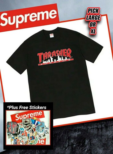 Supreme Thrasher Skyline Tee Black 