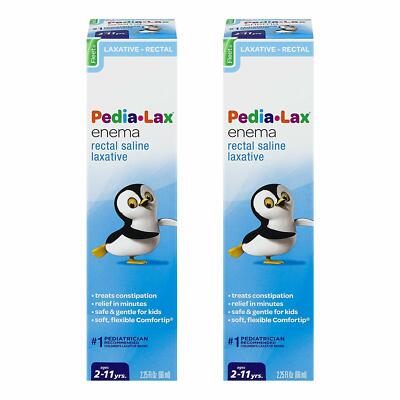 Fleet Pedia-Lax Enema 2.25 oz  ( 2 PACK ) --