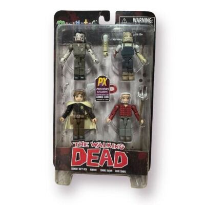 The Walking Dead Minimates SDCC Hershel's Farm Box Set Rick PX Exclusive Rare