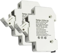 2-Pack HQRP Solar Photovoltaic CFPV-32 10x38mm Fuse Holder, 1-32Amp, Class gPV