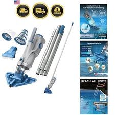Cordless Pool Vacuum Fully Automatic Cleaner for Above Ground Inground Pools Spa