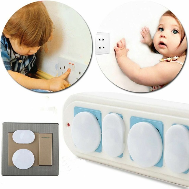 20X Safety Outlet 2 Plug Protector Covers Child Baby Proof Electric