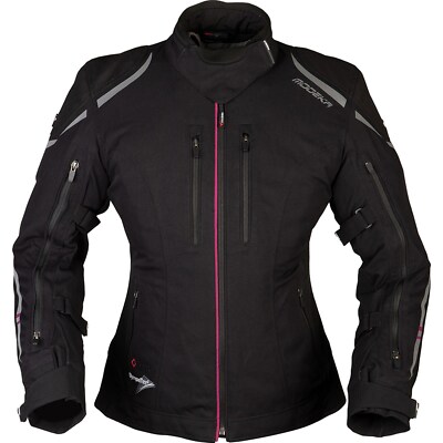 Modeka Takuya Lady Size 56 Women's Motorcycle Jacket Waterproof Protectors Black