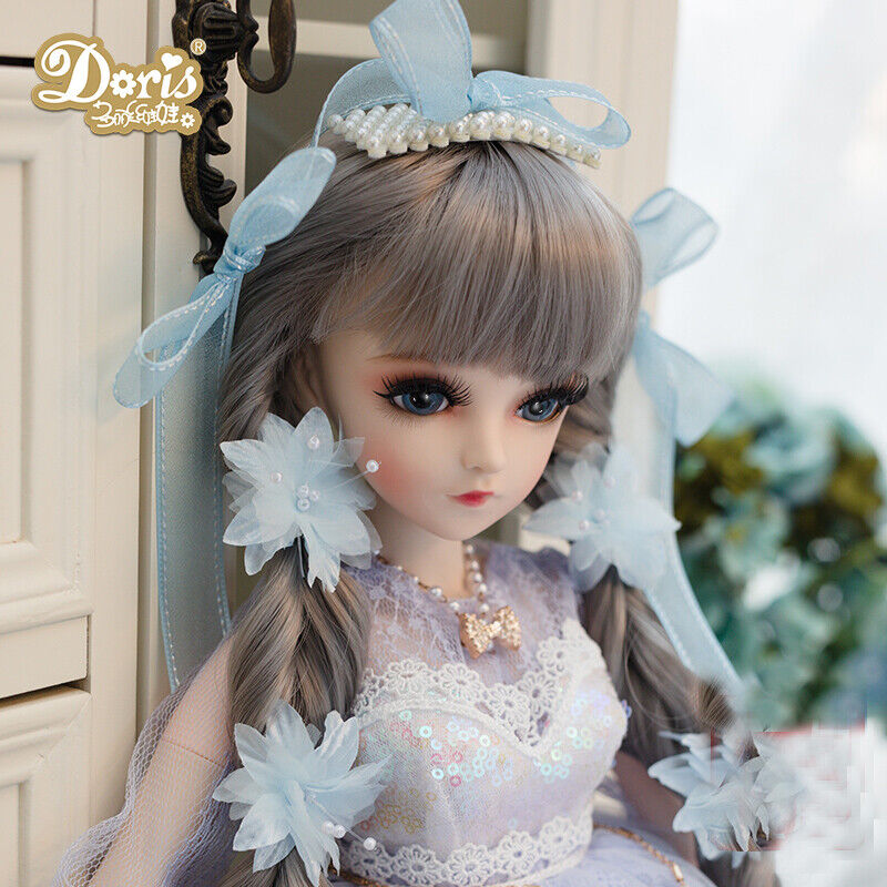 60cm BJD Doll Free Eyes Face Makeup Wig Clothes 1/3 Ball Jointed Girls Full Set Zdjęcie super mile widziane