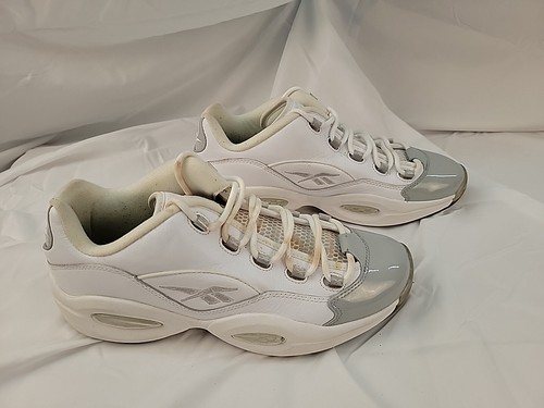 Size 11.5 - Reebok Question Low White Grey - Picture 2 of 8