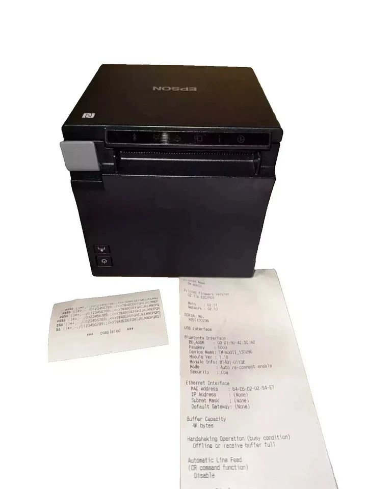 Epson Bluetooth Receipt Printer TM-M30II M362B 80mm Thermal BT USB Ethernet - Image 3 of 4