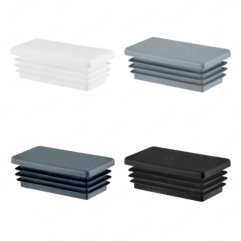 Lamellenstopfen Rohrstopfen Rohrkappen Stopfen Endkappen Vierkant Rechteckig