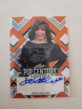 Joan Collins /3 Orange Mojo Autograph Card 2022 Leaf Pop Century Dynasty