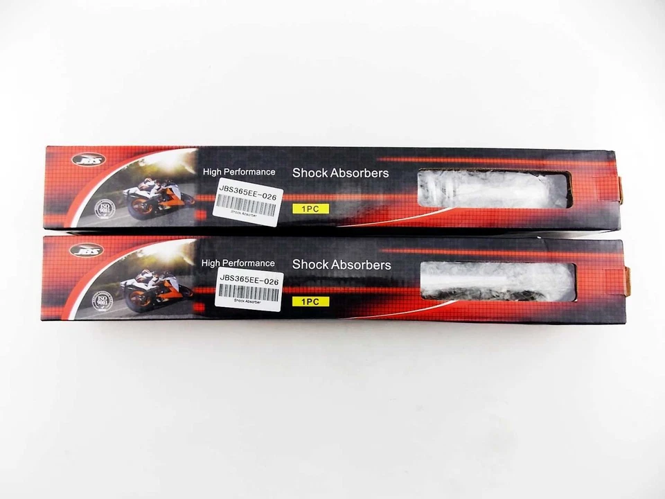 AMORTIGUADORES TRASEROS KAWASAKI F8 250 BISON 365mm JBS CROMADOS OJO A OJO Foto 4 de 4