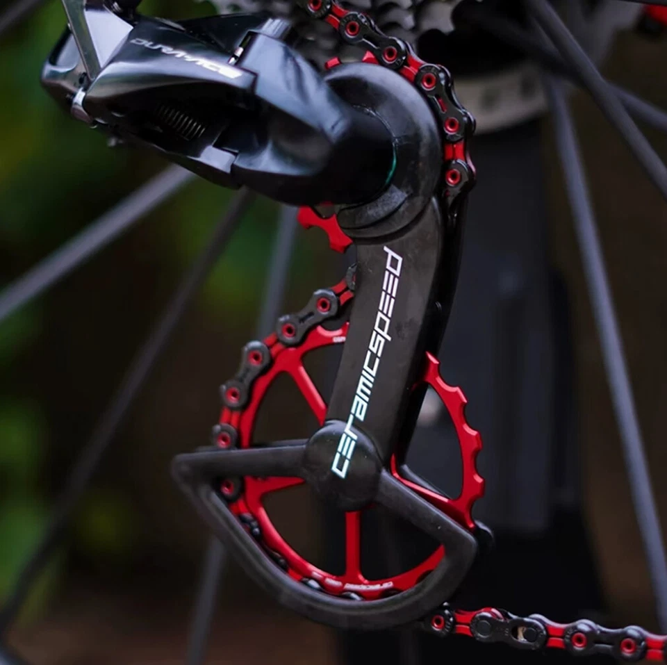 Polea de desviador de gran tamaño para bicicleta de carretera CeramicSpeed actualización con rodamientos de cerámica Foto 4 de 4