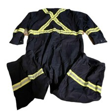 reflective Bulwark Flame Resistant Clothes FR Coverall Nomex Work Uniform sz 54