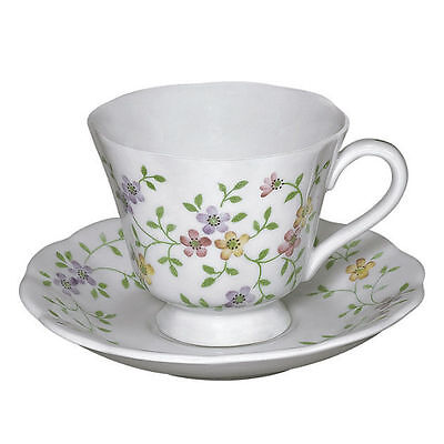 Andrea by Sadek Porcelain Tea Cup & Saucer Set SOPHIE GREEN