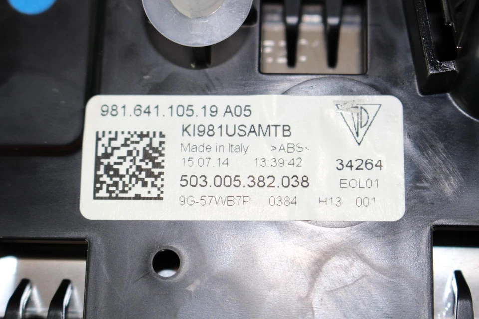 Medidor de velocímetro usado se adapta a: Porsche Cayman 2015 clúster sin cronómetro base MPH Foto 4 de 4