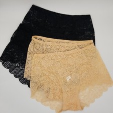 4 Womens Floral Sheer Lace Pastel Colors Lightweight Underwear Panties