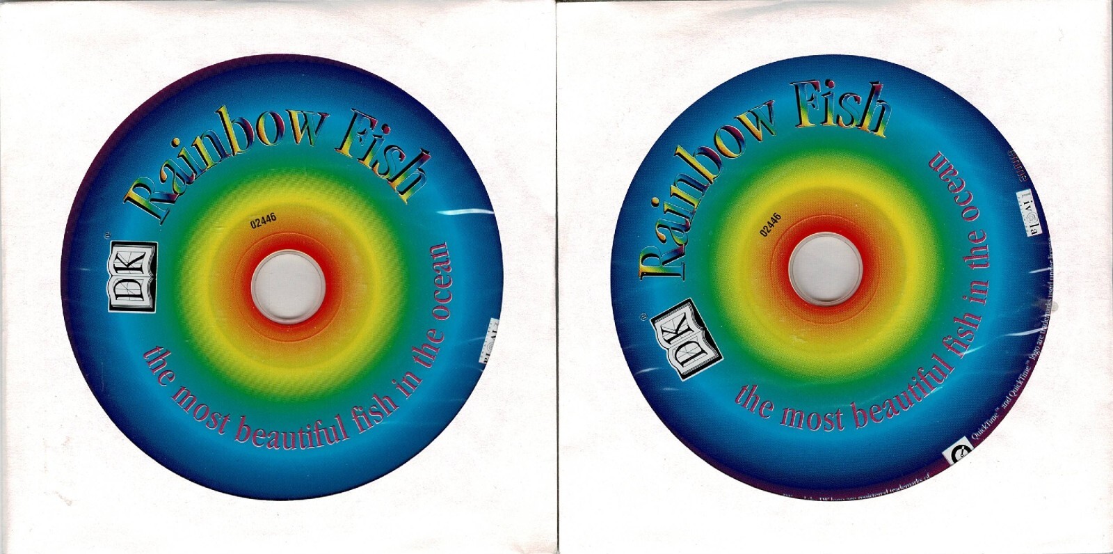 Lot of 2 DK Rainbow Fish The Most Beautiful Fish In The Ocean Pc New Cd ...