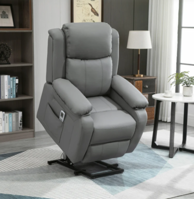 Recliner Sofa Chair Large Electric Foot Seat Vibrating Massage P Leather  Storage | eBay UK