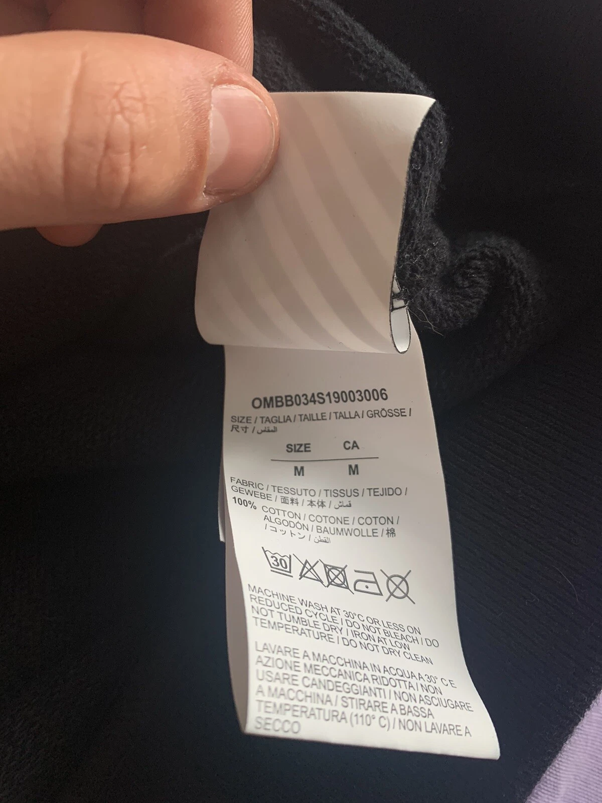 OFF WHITE OFF WHITE hoodie ss19 milan