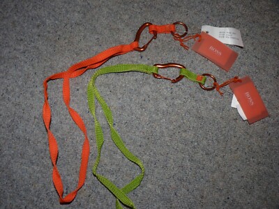 Hugo Boss, Schlüsselband mit Karabiener und Ring, orange   Top!