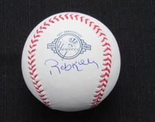 Roberto Kelly Signed/Auto Yankees 100th OML Baseball MAB Inscr 187109