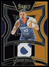 2025 Panini Select WNBA #SW-CW Courtney Williams Swatches Black Gold #/5