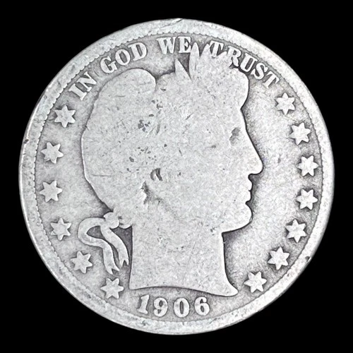 1906-D Barber Silver Half Dollar