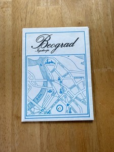 Vintage Beograd Yugoslavia Tourist City Map Folding Travel Guide Brochure