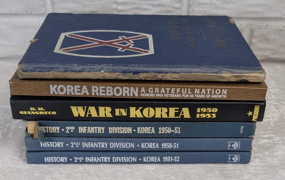 Lot 6 Korean War Books 2nd Infantry Division & Fort Riley Yearbook History Set - Image 2 of 4