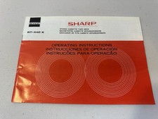 Sharp RT-442X Cassette Tape Deck - Operating Instruction Manual 