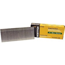 Bostitch BT1350B Series Nail, Glue Collation, 2 in L, 18 Gauge, Steel, Coated, B