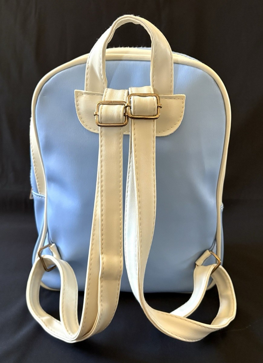 BTS Bangtan Army K-Pop Mini Backpack Blue Cream Bulletproof Vest Vegan Leather BTS Bangtan Army K-Pop Mini Backpack Blue Cream Bulletproof  main image 3