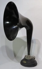 Radio Loud Horn Speaker "The Selector" Metal 1920s Era 24½"x14" Bell Tested vv