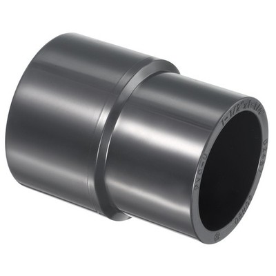 UPVC Reduzierstück Schlauchanschluss 1-1/2'' x 1-1/4'' Buchse rechts Adapter Stecker