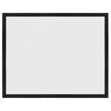 Window Screen Mesh, 24" x 35" Fiberglass Net Mesh Grey Frame Hook and Loop