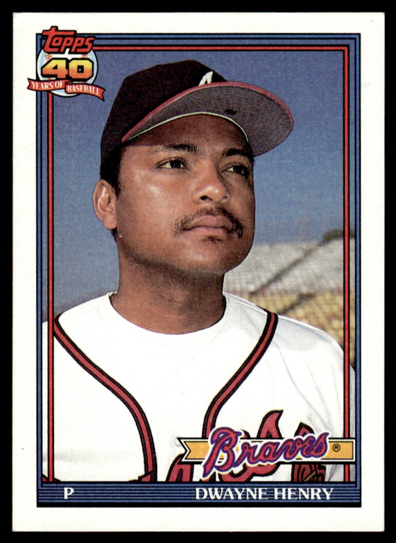 1991 Topps Dwayne Henry Atlanta Braves #567 20062