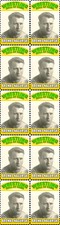 BRONKO NAGURSKI WRESTLING HALL OF FAME INDUCTEE STRIP OF 10 MINT STAMPS