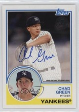 2018 Topps Update 1983 Topps Design Chad Green #83A-CG Auto ex0