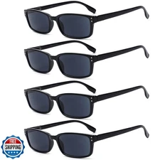 Kerecsen 4 Pack Reading Glasses for Men and Women with Spring Hinges, Lightwe