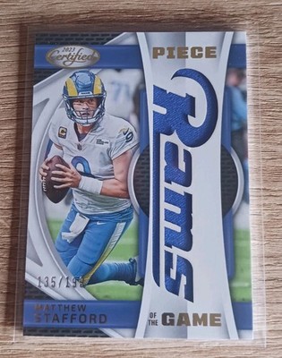 2023 Panini Certified Matthew Stafford Piece of The Game Lions /199