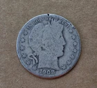1908-D Barber Half Dollar Silver Circulated Business Strike Uncertified US Coin
