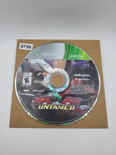 Mx Vs ATV Untamed (Xbox 360) NO TRACKING - DISC ONLY 