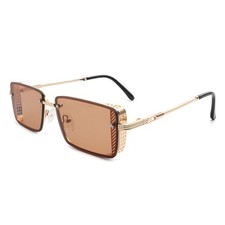 Retro Flat Top Men's and Women's Sunglasses - Unique Rectangle Daily Eyewear